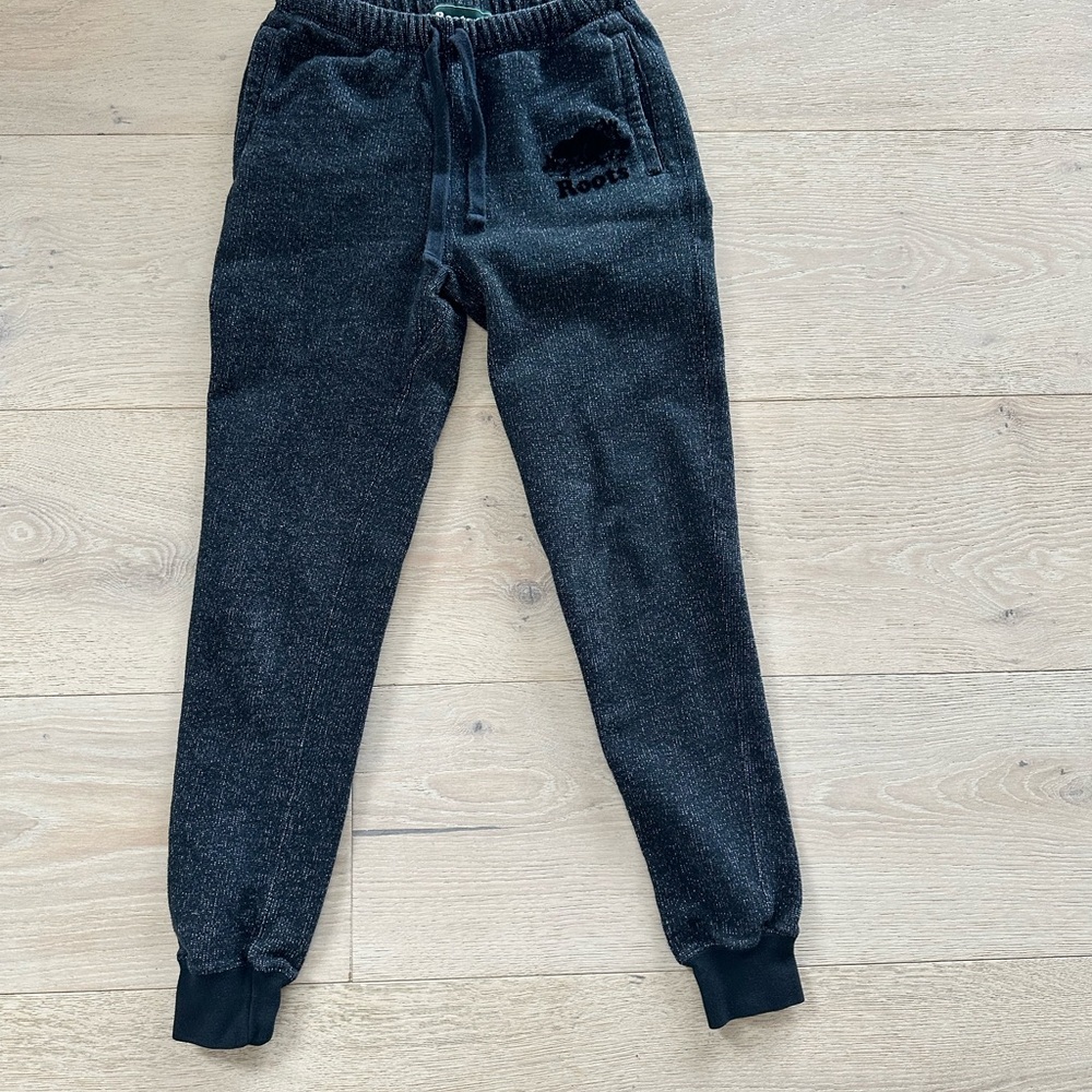 Roots Black Jogger Pants